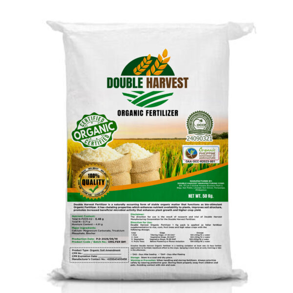 Double Harvest Organic Fertilizer 50KG